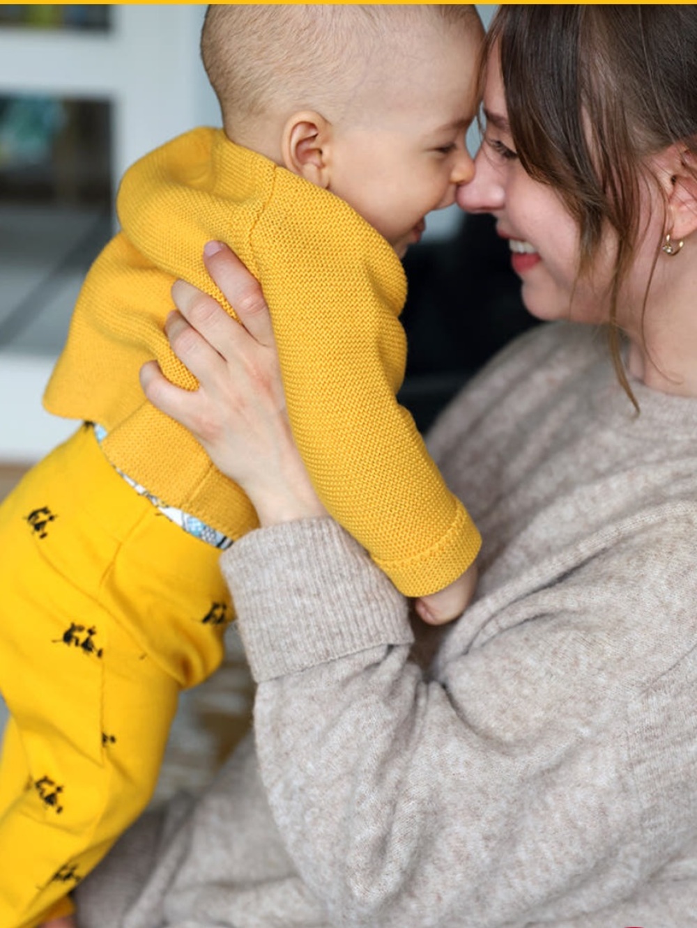 NWT Moomin x Reima Yellow Knit Cardigan & Printed Pants Set Sz 3-6 months